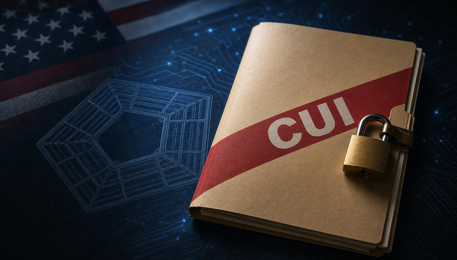 Cybrvault Compliance blog post illustration for "CUI Compliance for Defense Contractors: The 2026 Guide to NIST 800-171, DFARS 7012, and CMMC 2.0"