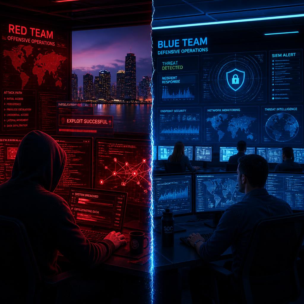 Red Team vs Blue Team in Cybersecurity: The 2026 Guide for Miami Businesses